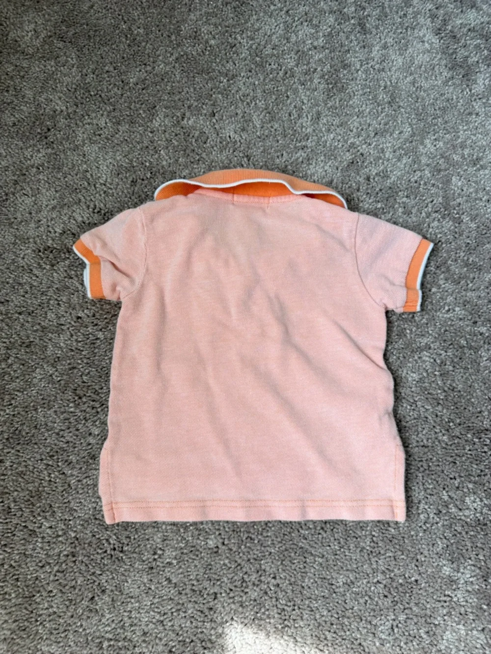 Ralph Lauren Kids Peach Polo with Orange Trim